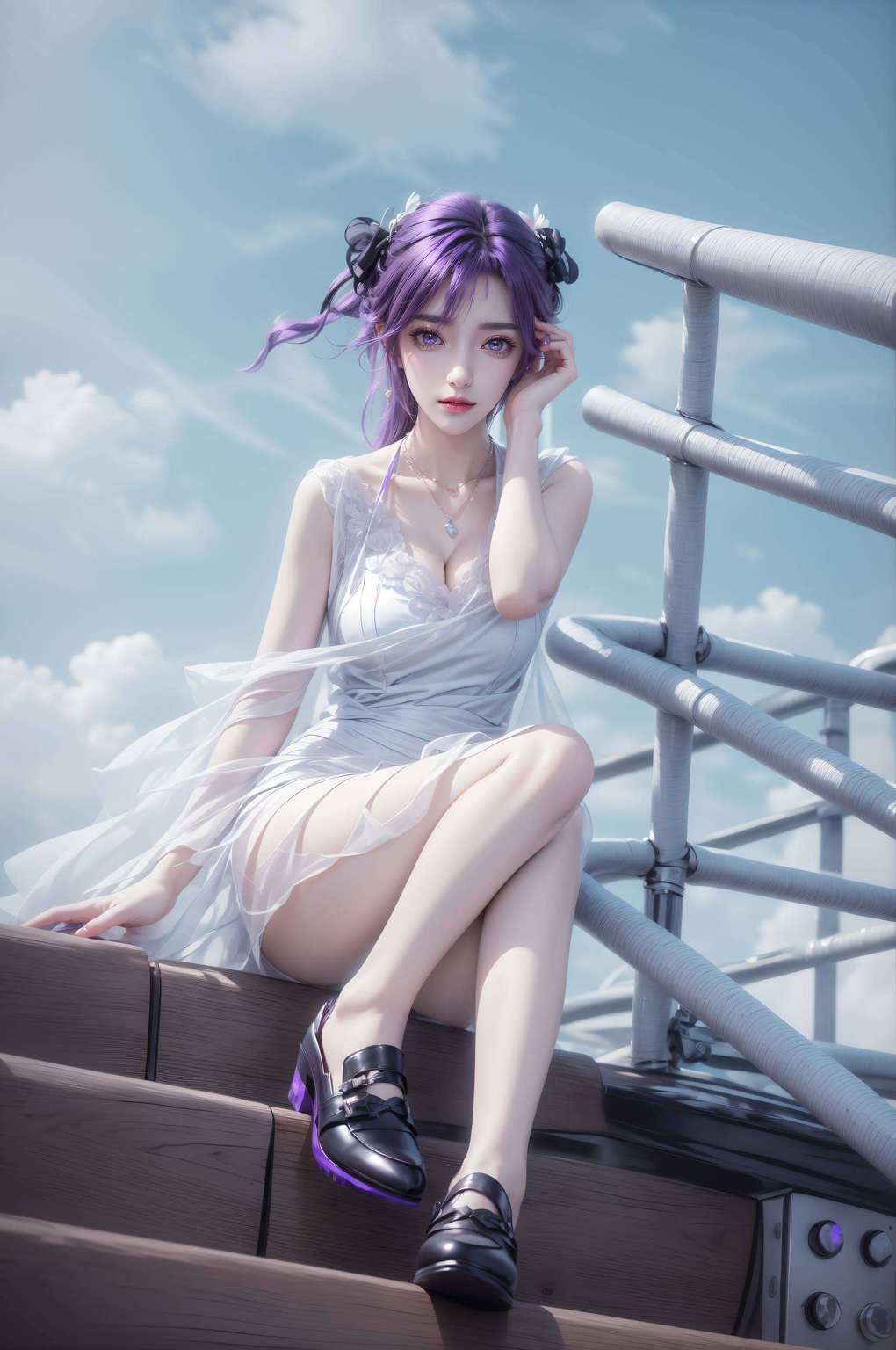 侧脸壁纸彰显优雅轮廓国漫女神云曦