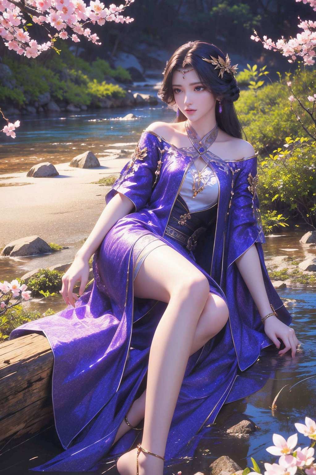 手机壁纸国漫女神翩翩起舞