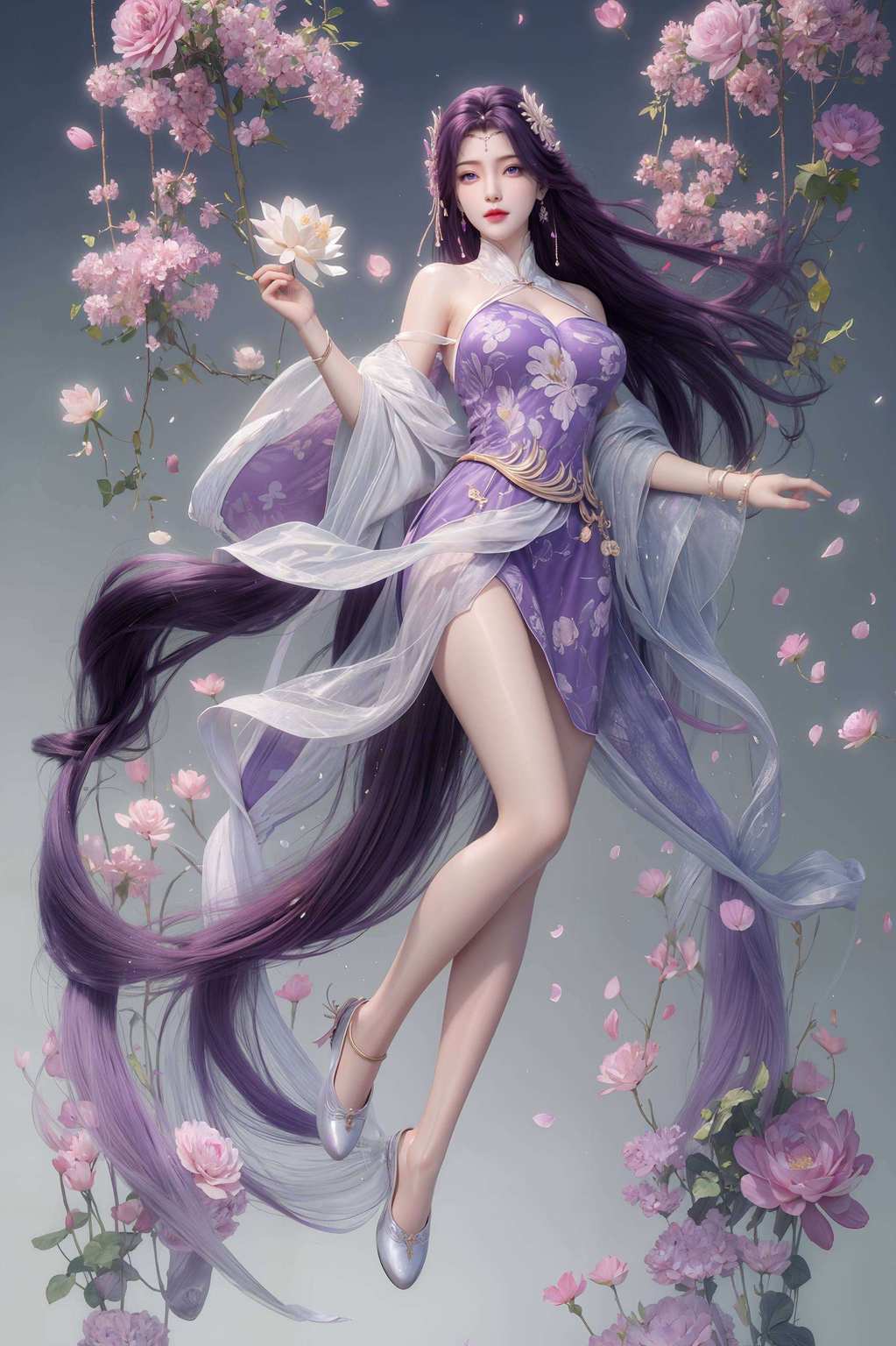 别看她平时在动漫里温柔似水嘻嘻哈哈地给大家送上视觉盛宴！🌟 无论是玄幻风还是国漫女神风