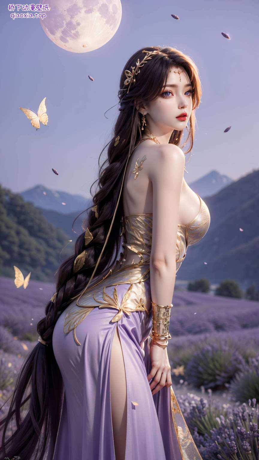嘻嘻哈哈地穿梭在动漫世界里她那飘逸的长发和深邃的眼神