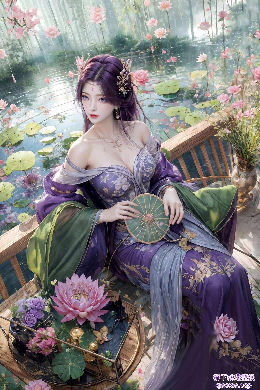 那可是玄幻世界的绝美风景线哦！嘻嘻选她们当壁纸
