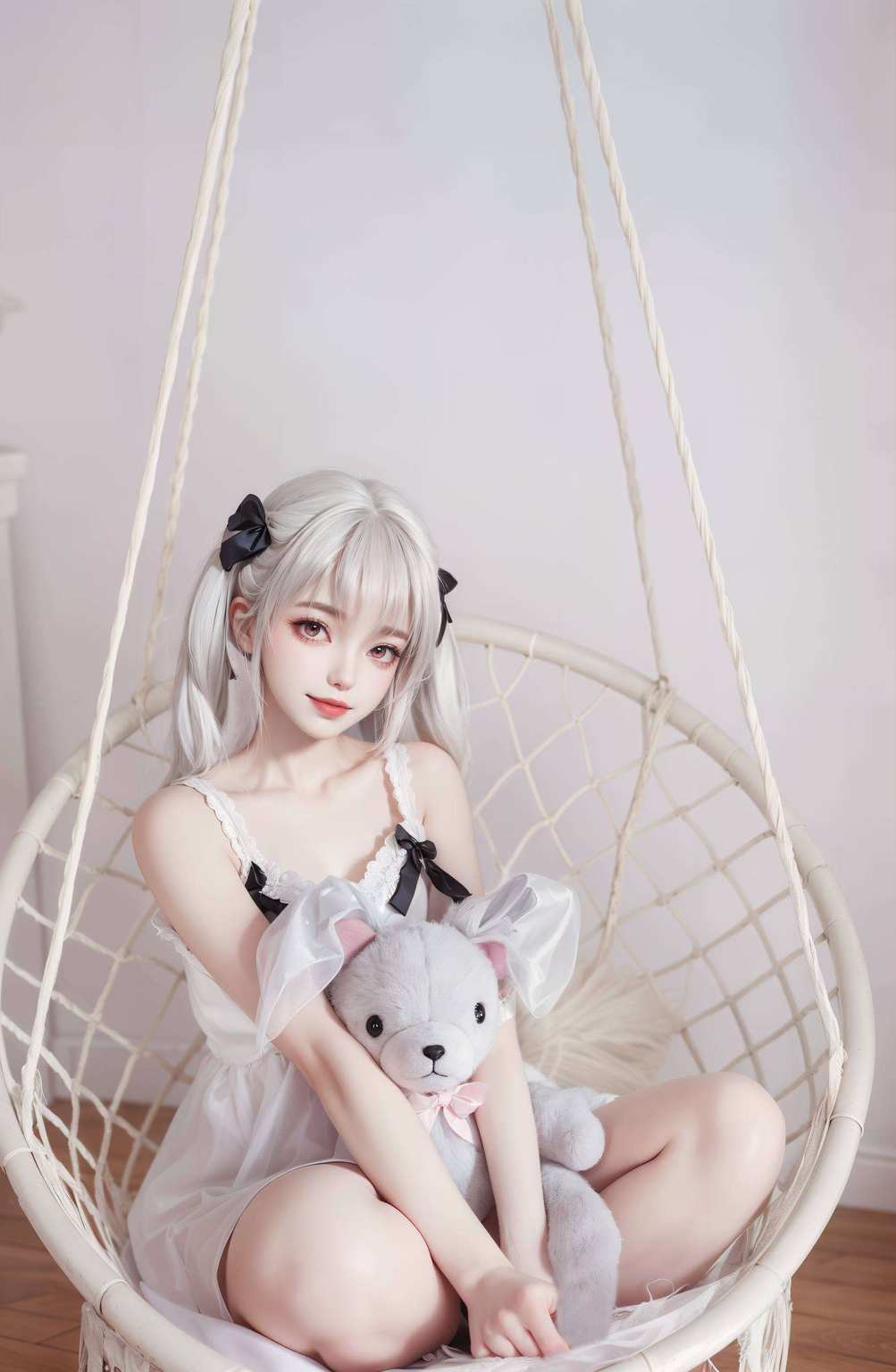 她是灵动飘逸的壁纸精灵她的美