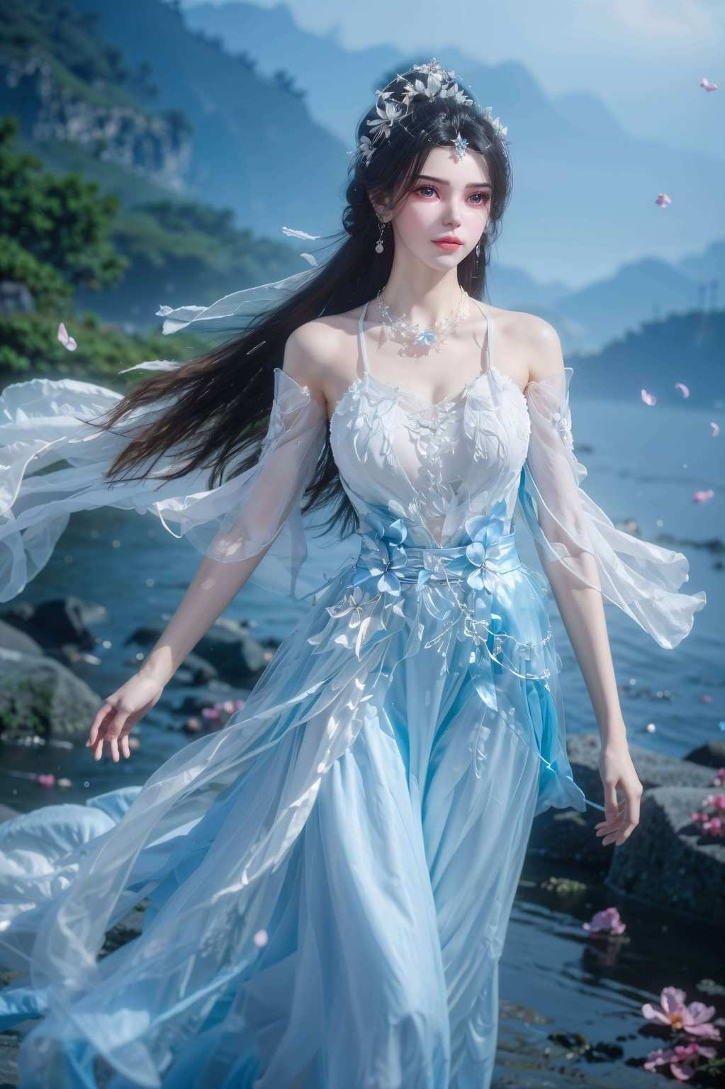 让你的手机瞬间变身仙境！李慕婉的美貌竖屏展示