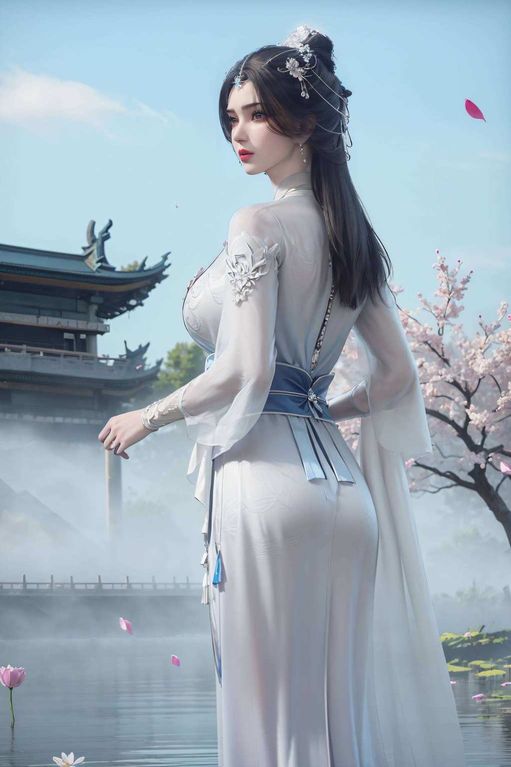 李慕婉那若隐若现的仙气简直成了玄幻世界的传送门