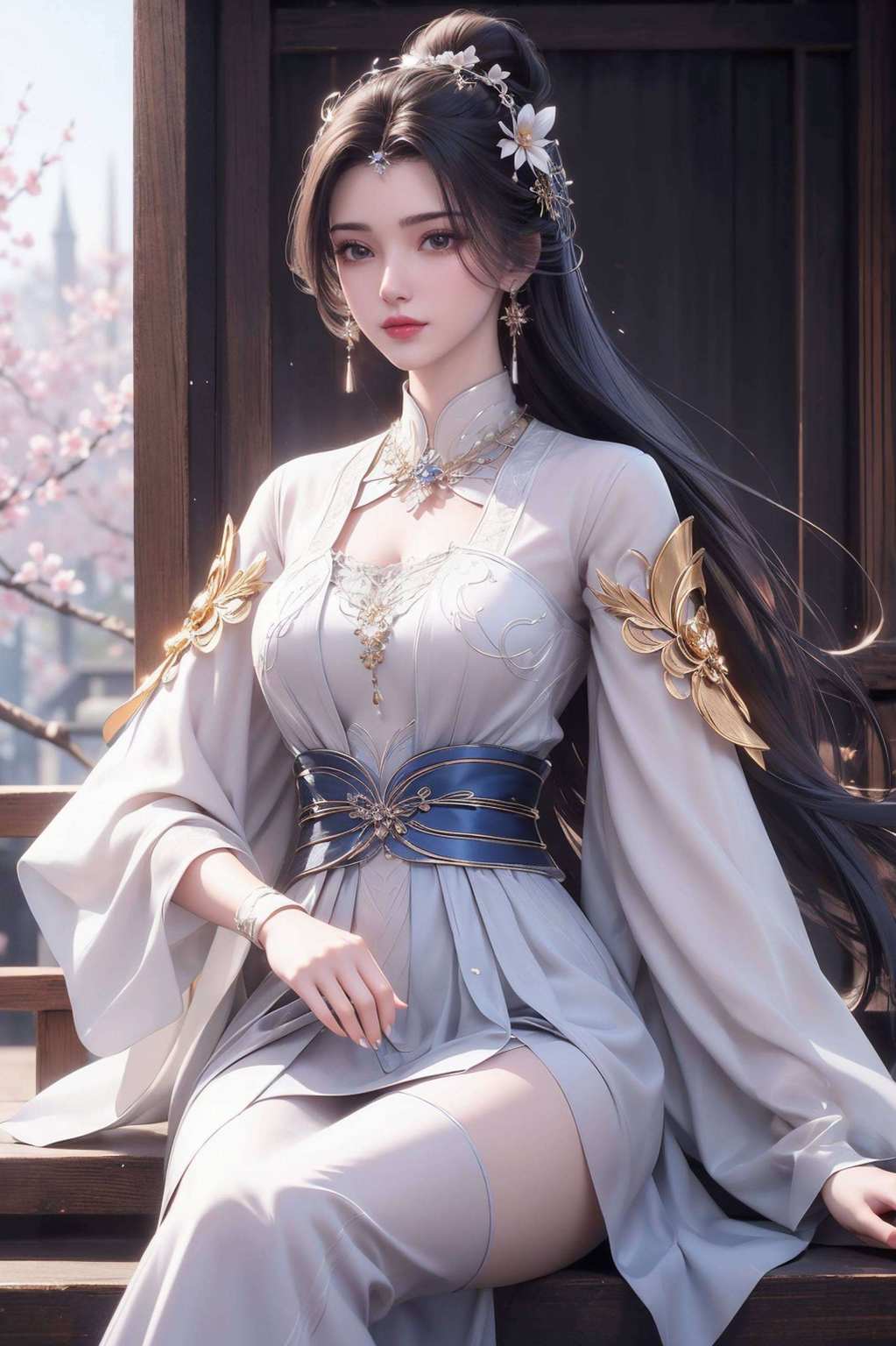 玄幻世界里的一位不染尘埃的美女换个壁纸