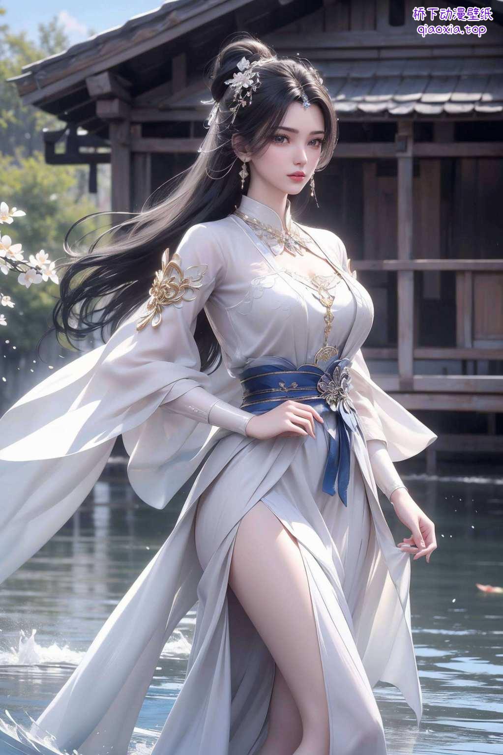 她在电脑屏幕上那飘逸的长发、深邃的眼神嘿