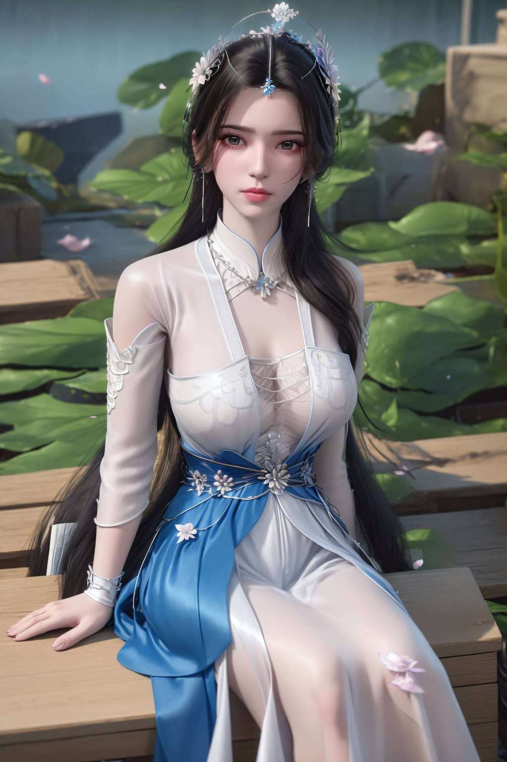 她的倩影犹如壁画中的仙子感受国漫的魅力与玄幻的神秘