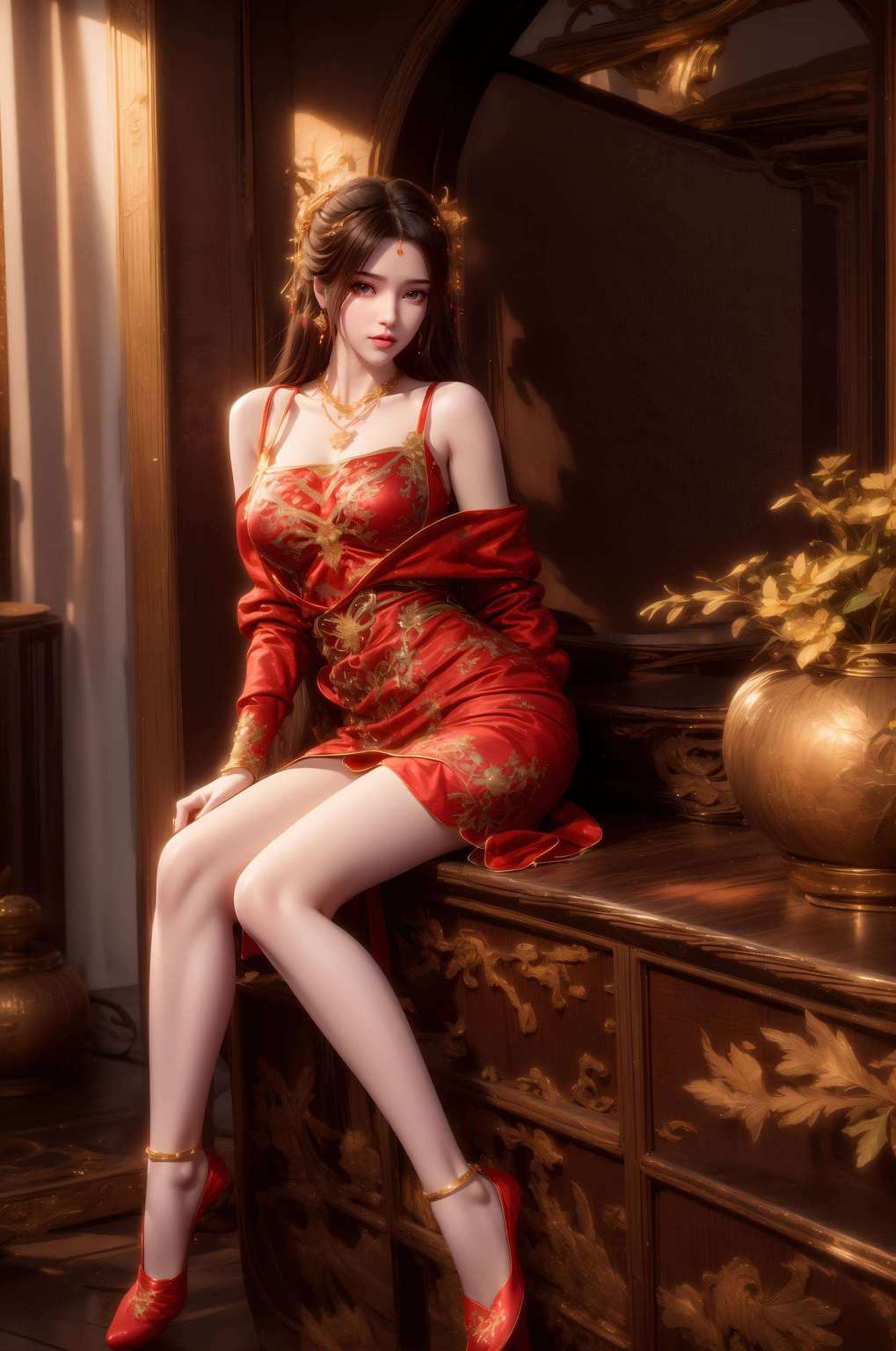 跃然屏上婉约之美