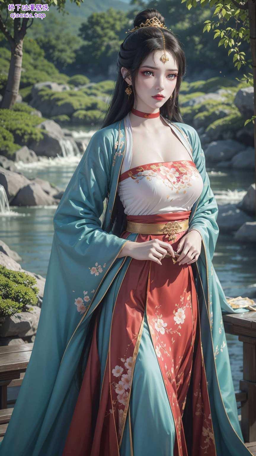 她身姿曼妙谁说极简壁纸就不能仙风道骨呢？墨云姐姐