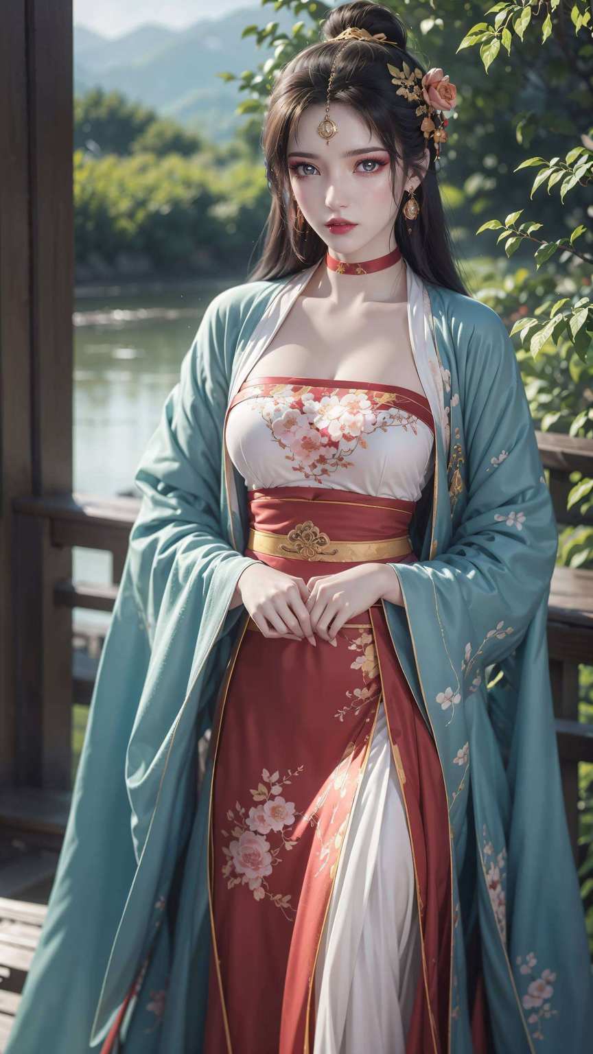 她的身影都仿佛能引领我们走进那玄幻的国漫世界