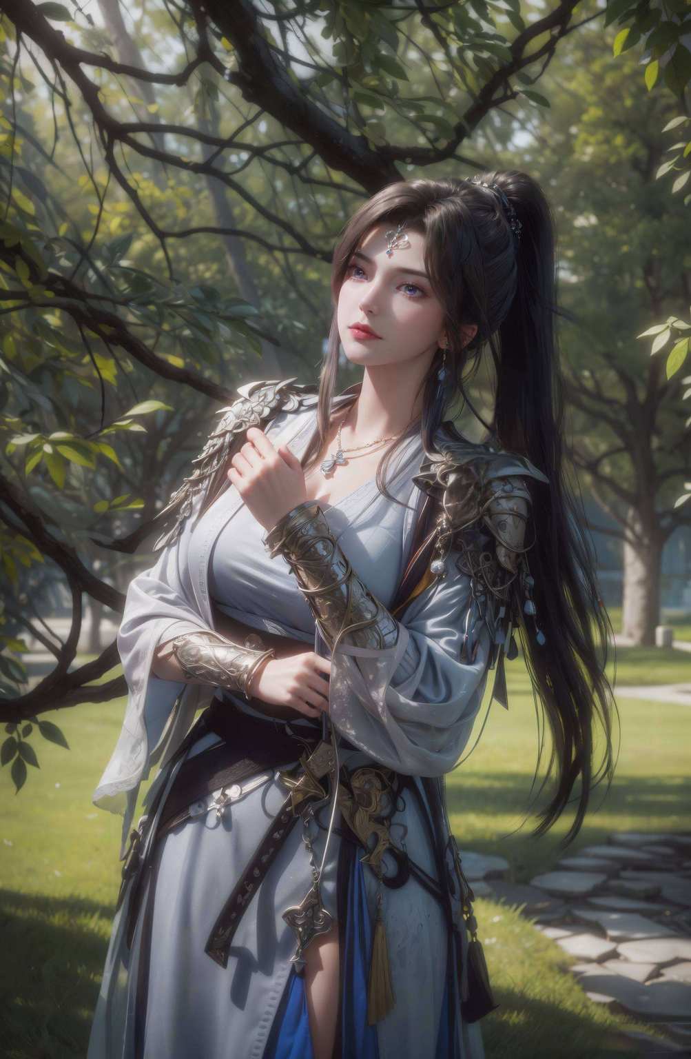 国漫女神的魅力尽显无疑仿佛从画中走出来的一般