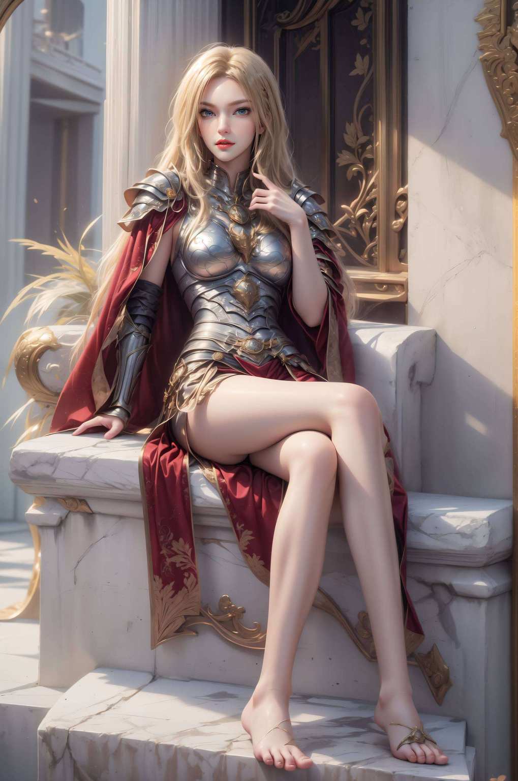 国漫美女绘幻境凯莎泪洒壁纸间