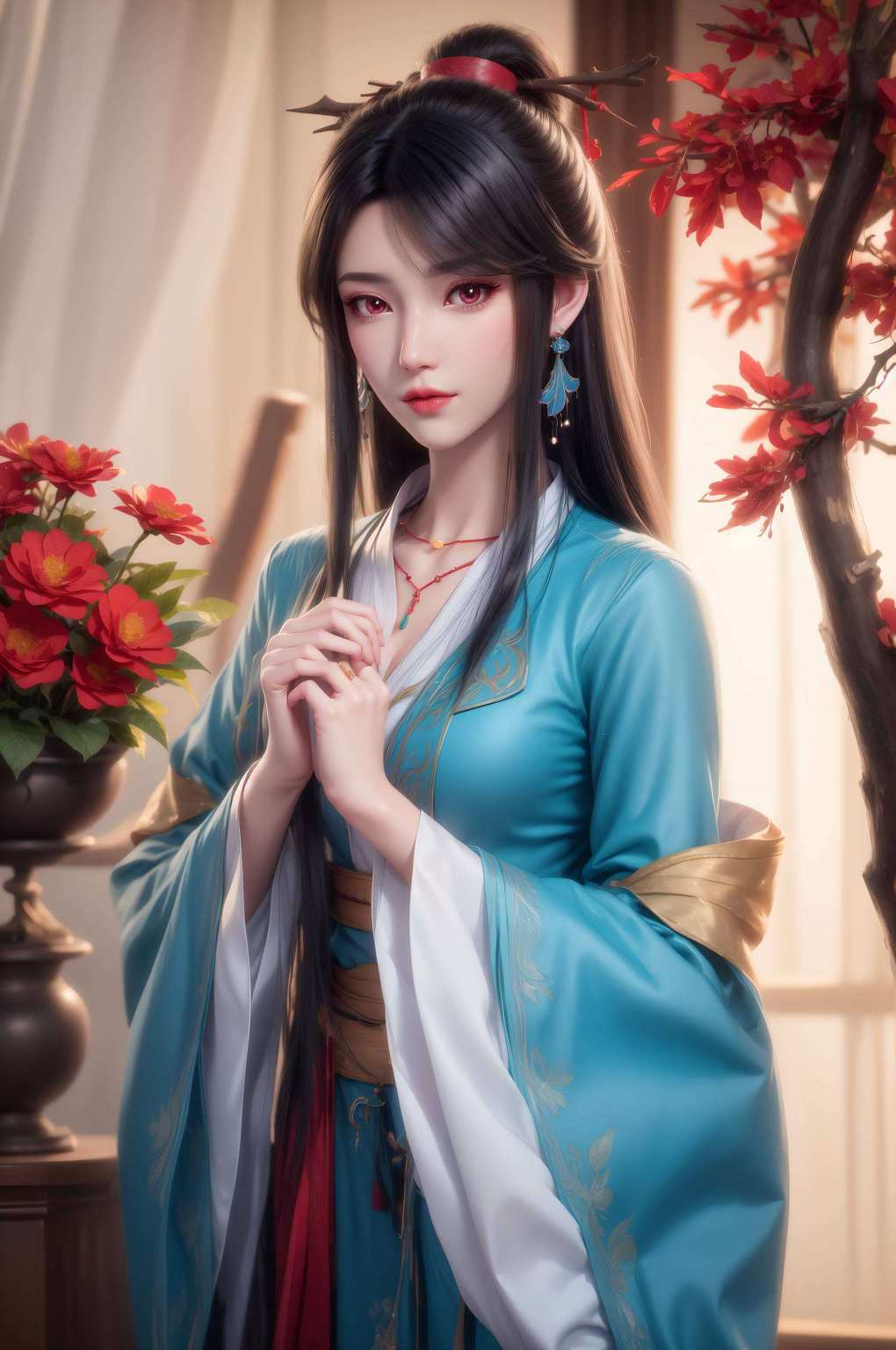 灵动飘逸融合了玄幻的神秘与国漫的柔情