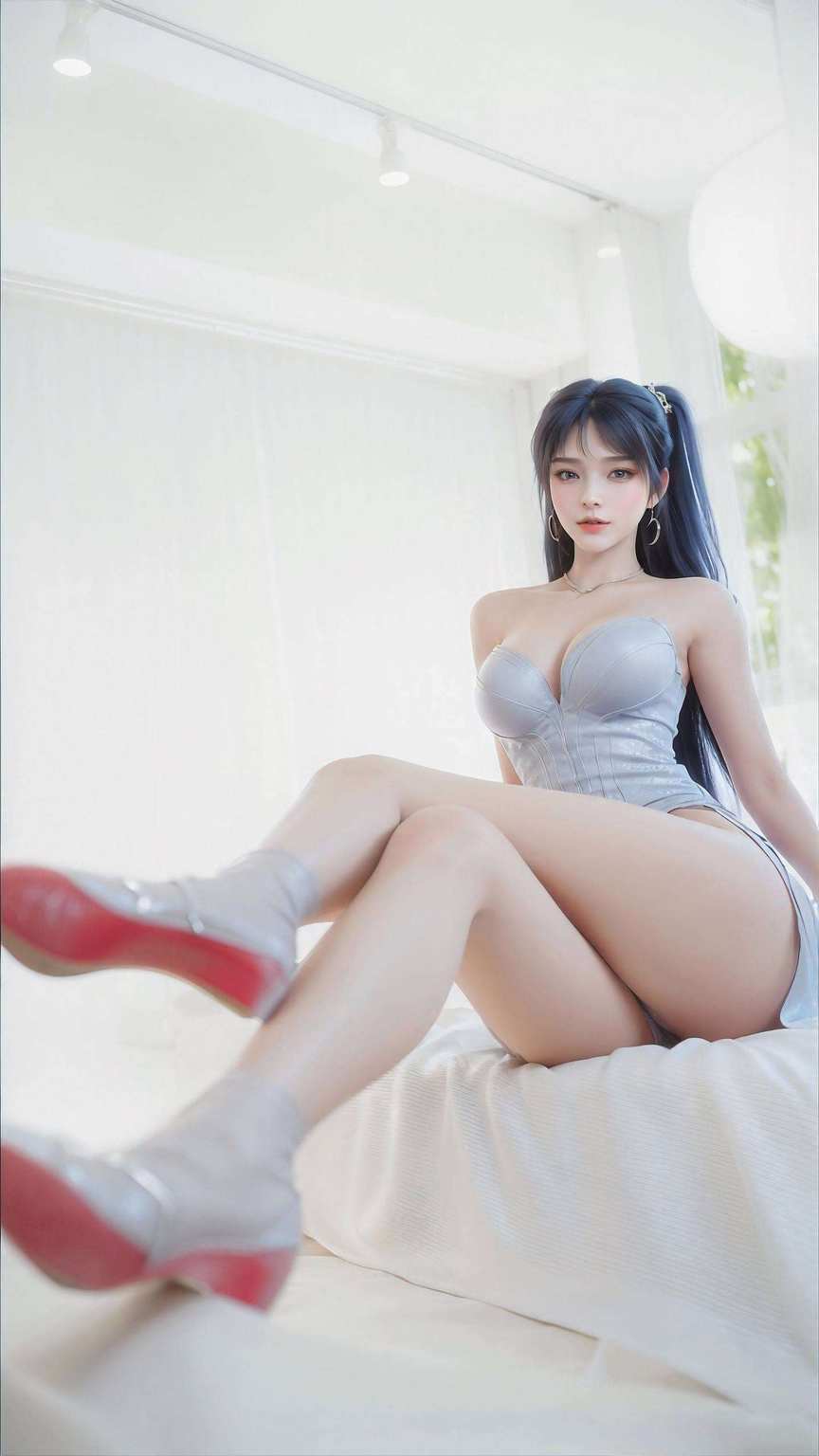 嘿那深邃的眼神、那若隐若现的面纱