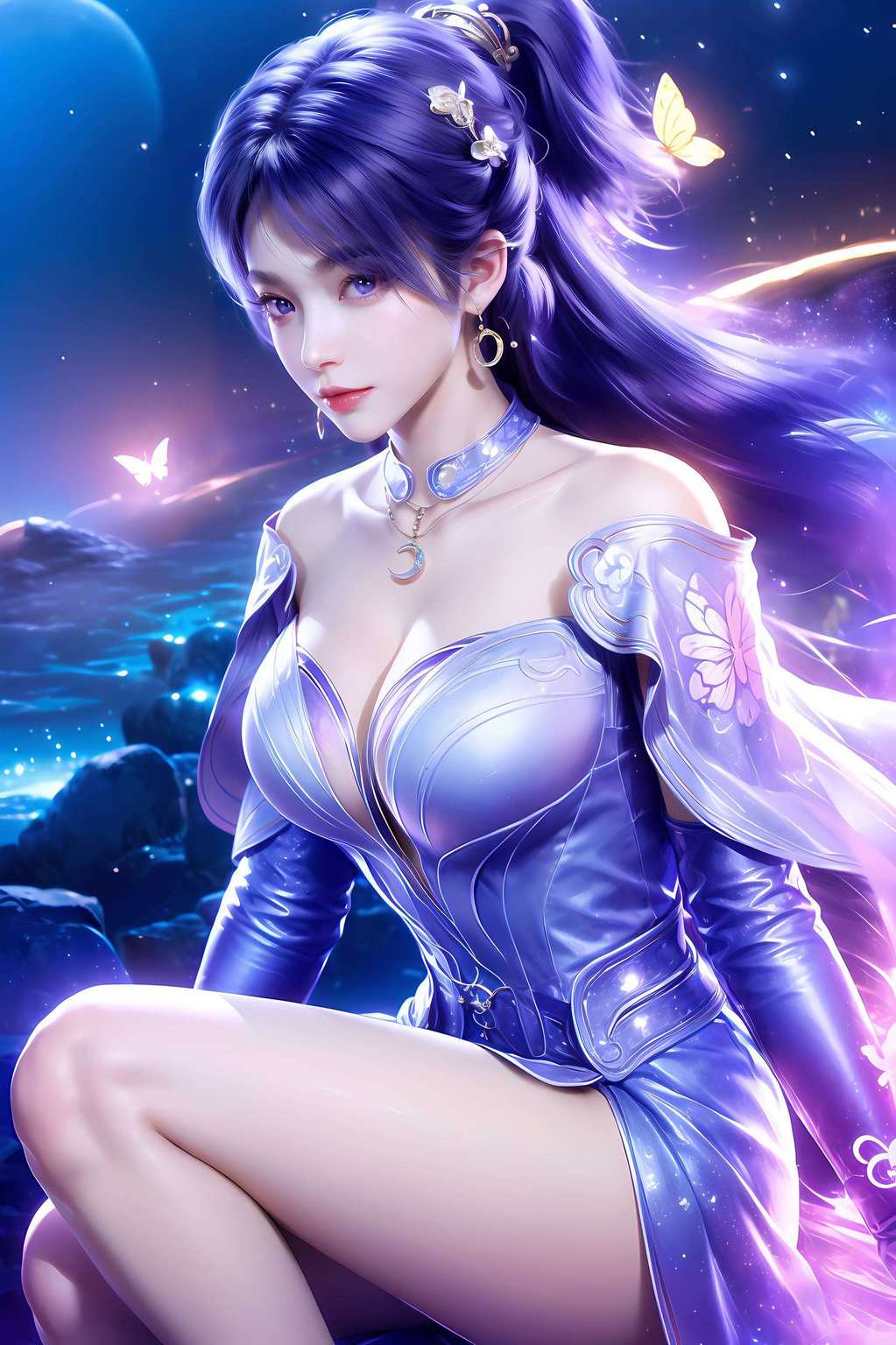 为你的iPhone桌面增添一抹玄幻色彩让每一天都充满国漫女神的温柔与力量