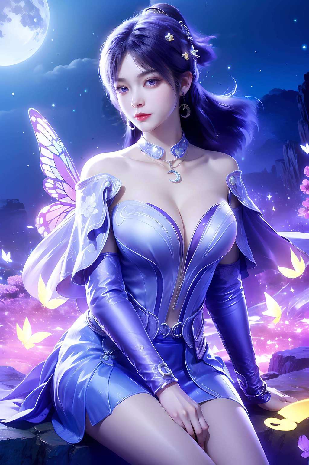 是不是很期待呢？各位！听说你们想了解这位神秘的面纱女神——姬紫月？嘻嘻