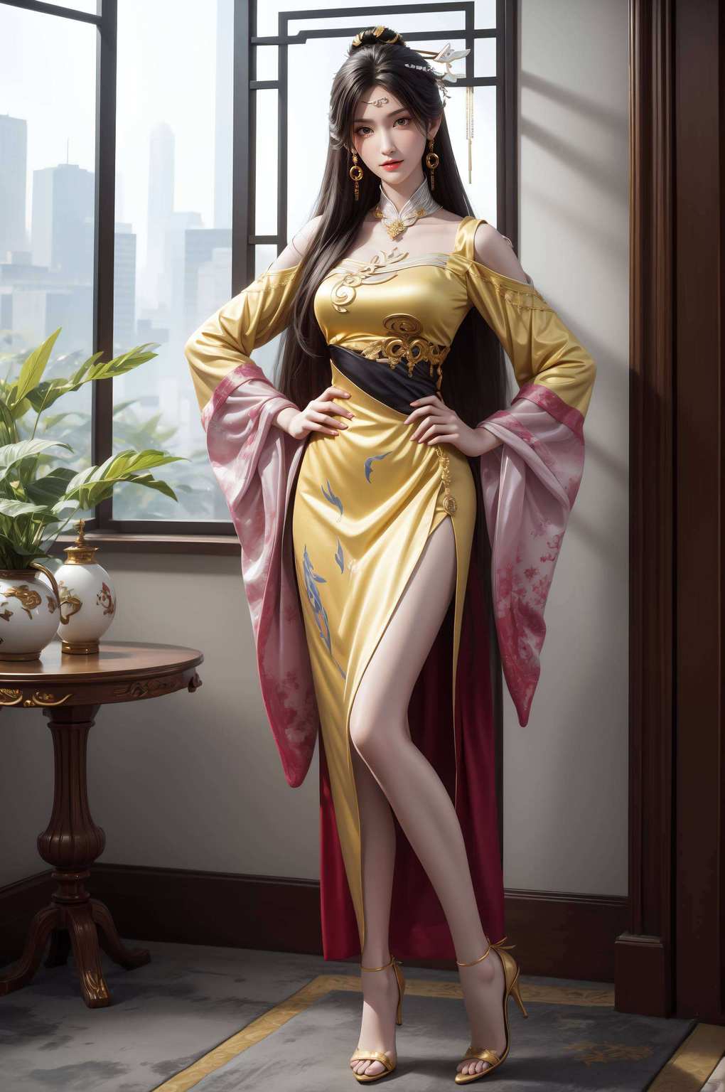 简直完美匹配安卓简洁壁纸的style！不仅颜值爆表金瓶儿这小妞儿