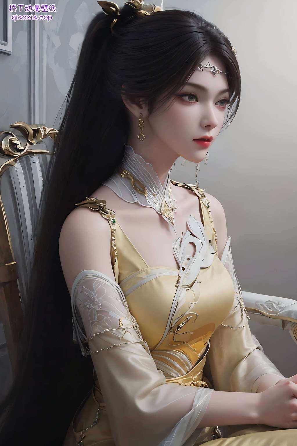 国漫美女瓶儿图中
