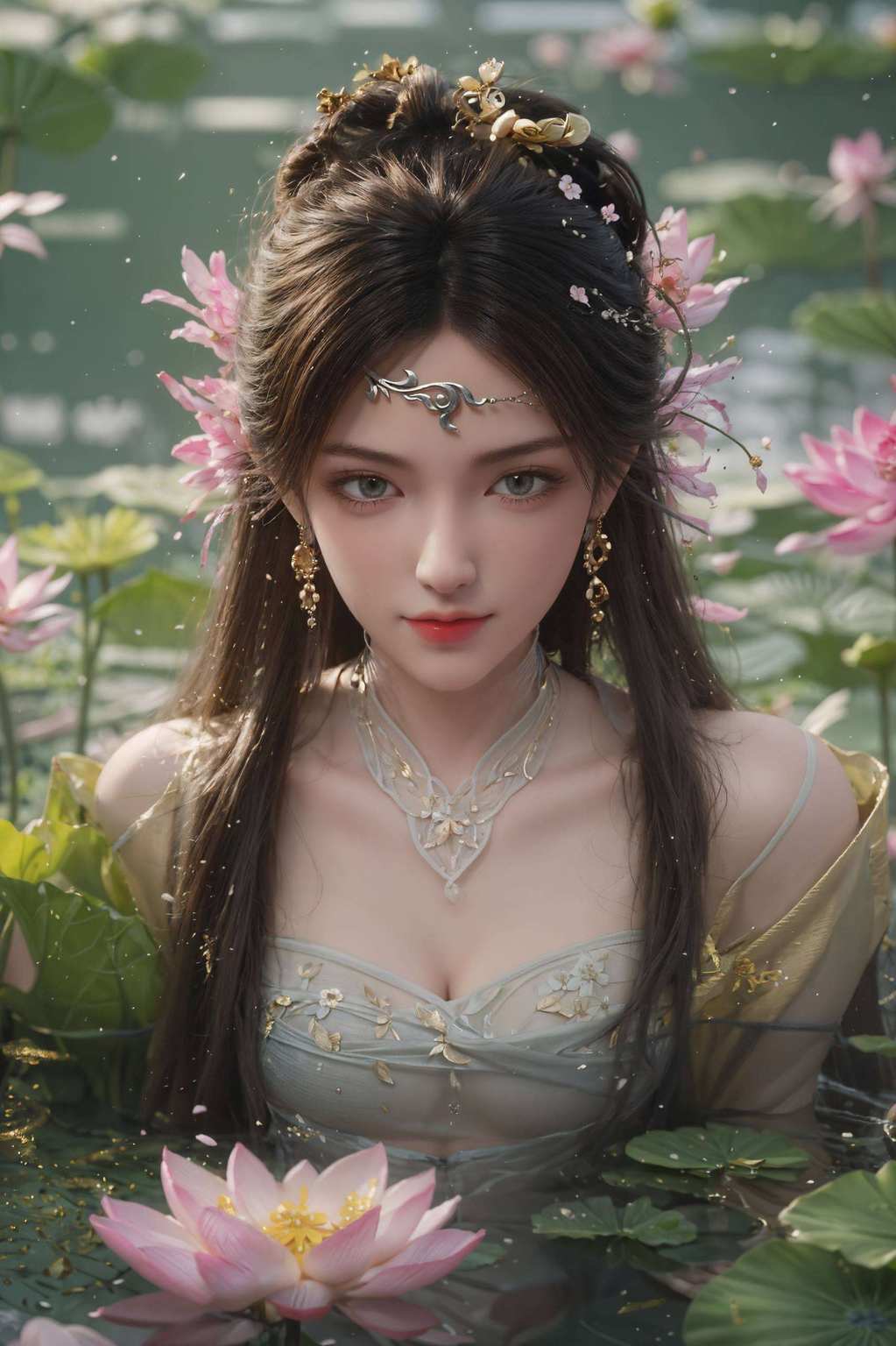 她是国漫《诛仙》中的魅力女神如同壁画中的精灵