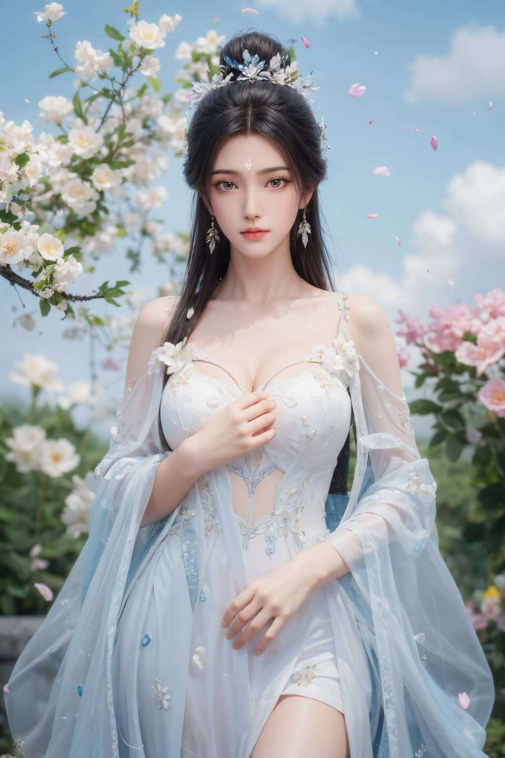 高清版的陆雪琪了解一下！这可是国漫女神的代表陆雪琪的倩影配上那梦幻般的玄幻背景