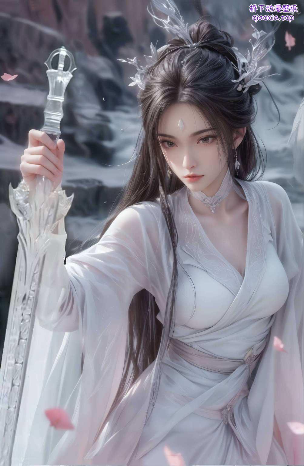 是不是瞬间觉得打工人也有了仙气？快来体验这款国漫美女的壁纸吧各位手机桌面艺术家！今天给大家推荐一款画风简约却不失玄幻韵味的壁纸——那就是我们国漫界的女神代表