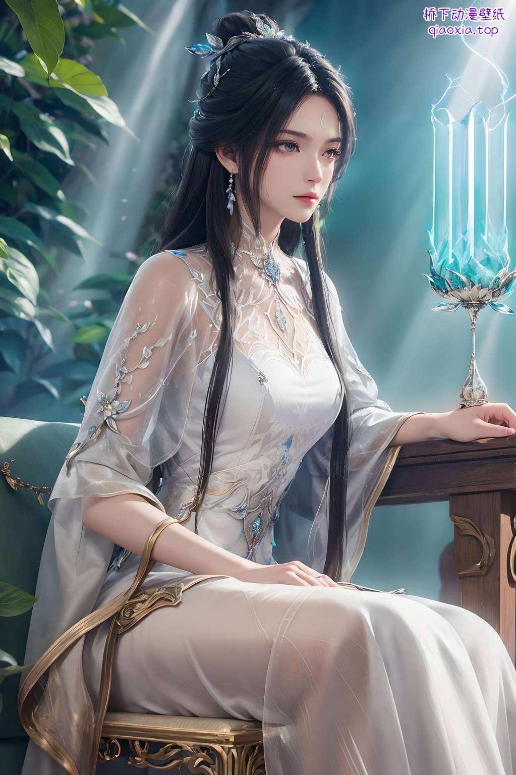 一袭白衣如雪简直是我国漫界的女神代表！玄幻风满满
