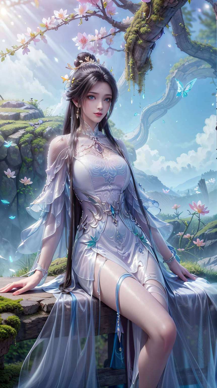 让你的手机也能仙气逼人！谁说极简就无趣？陆雪琪高清壁纸