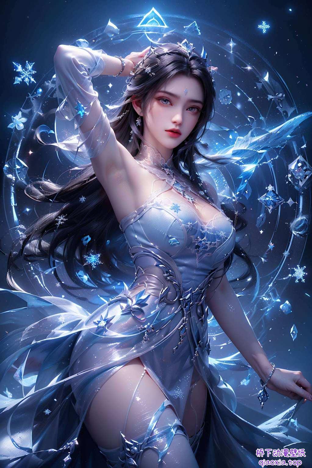 诛仙剑意凝霜雪,国漫女神映屏前陆雪琪翩翩舞