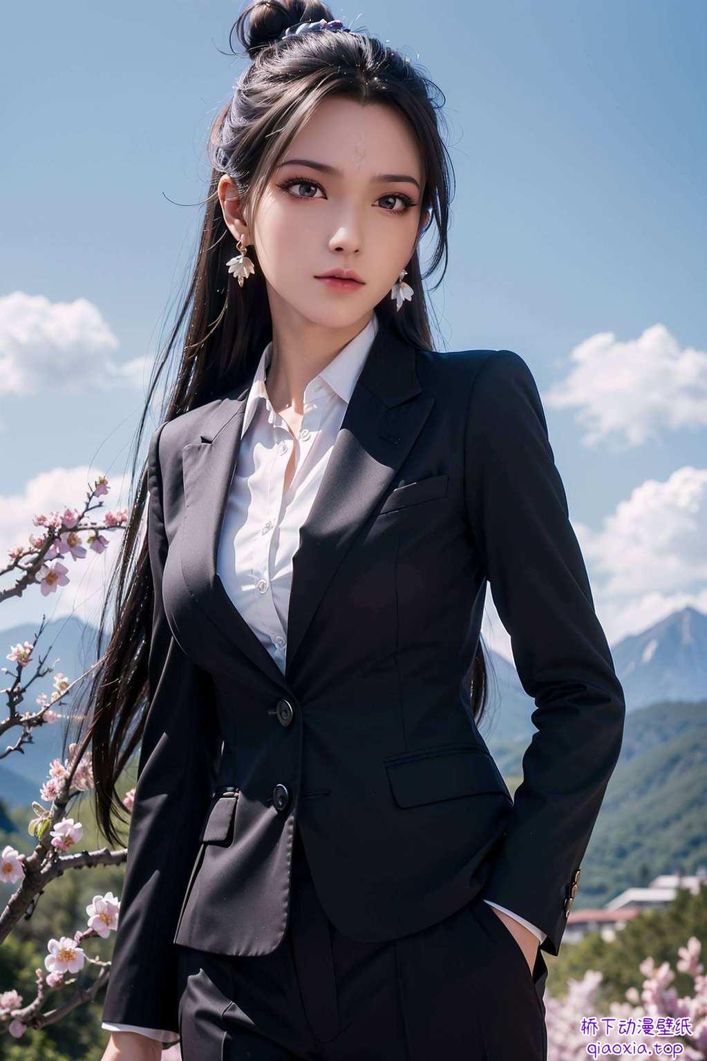是每一个动漫爱好者的梦中女神她的眼神藏着深深的忧郁与坚韧