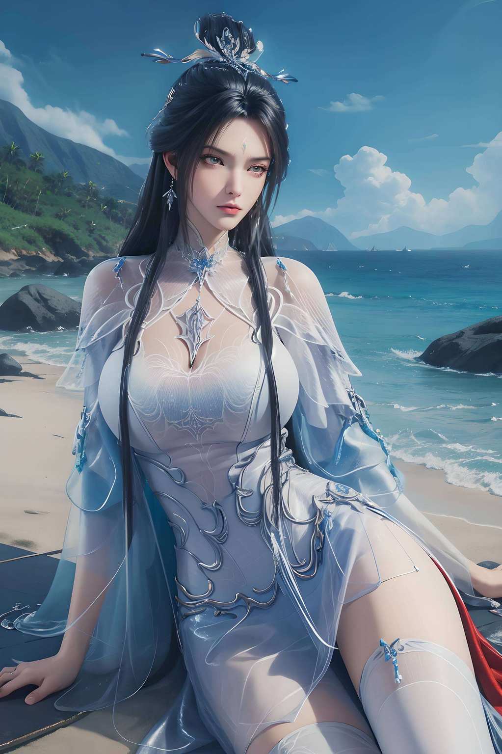 如同一抹幽香那飘逸的长发
