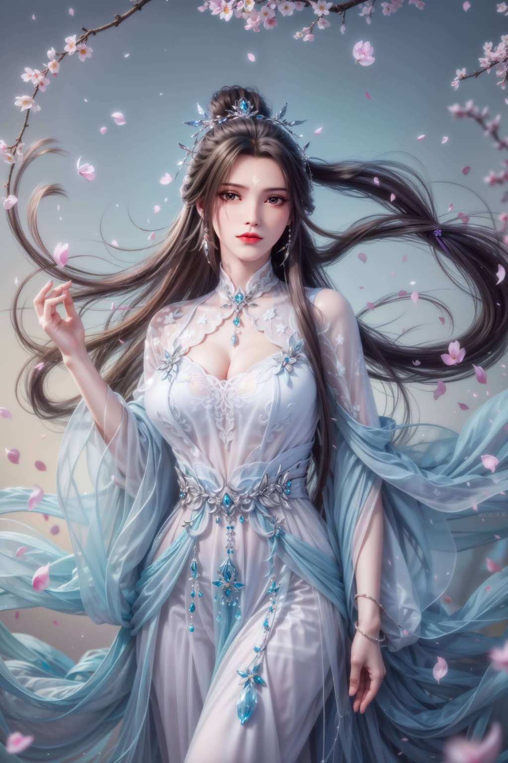 犹如仙子下凡嘻嘻