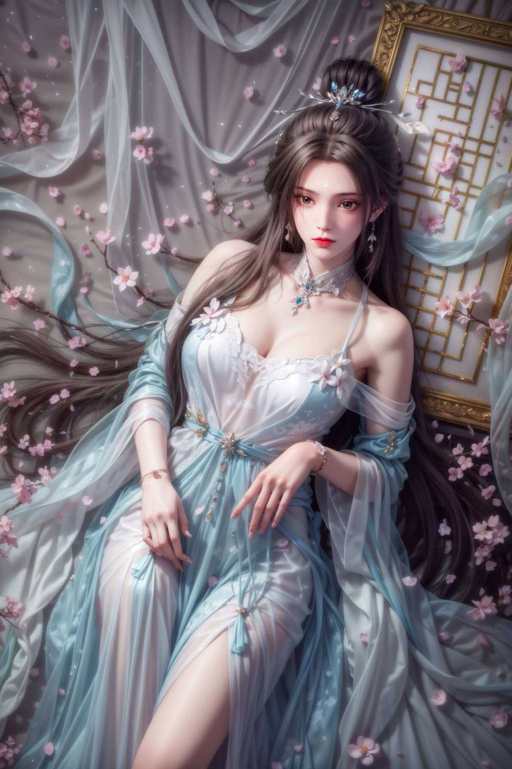 保准让你的手机都仙气逼人忙得不亦乐乎呢！高清电脑壁纸上的她