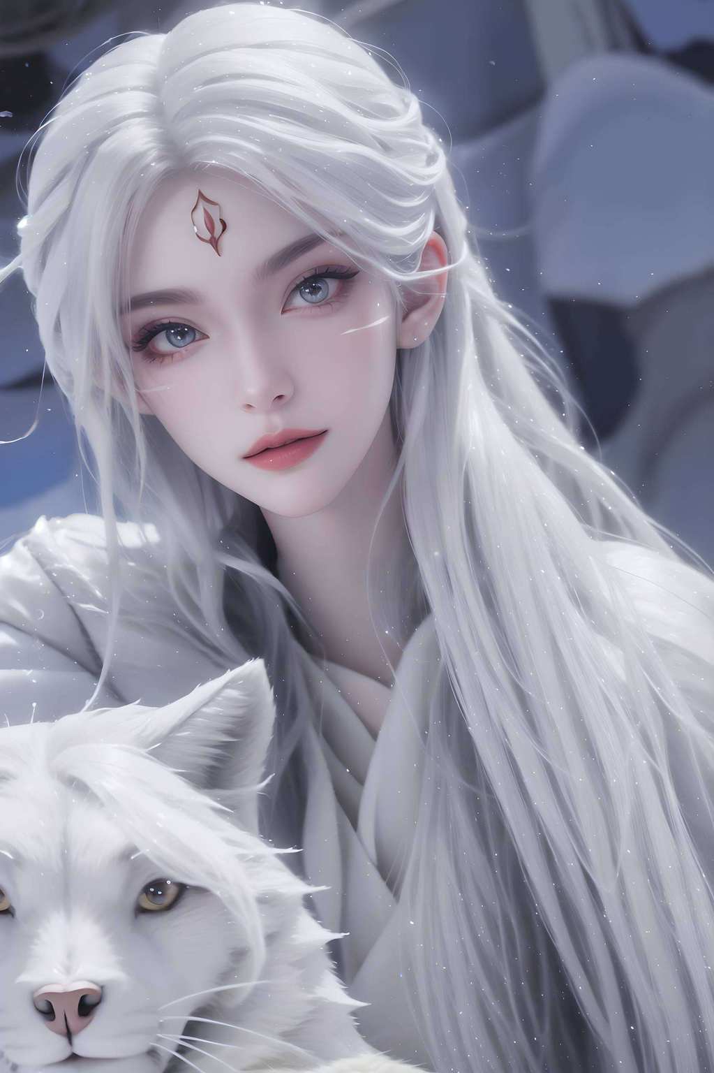 小白翩翩舞美不胜收
