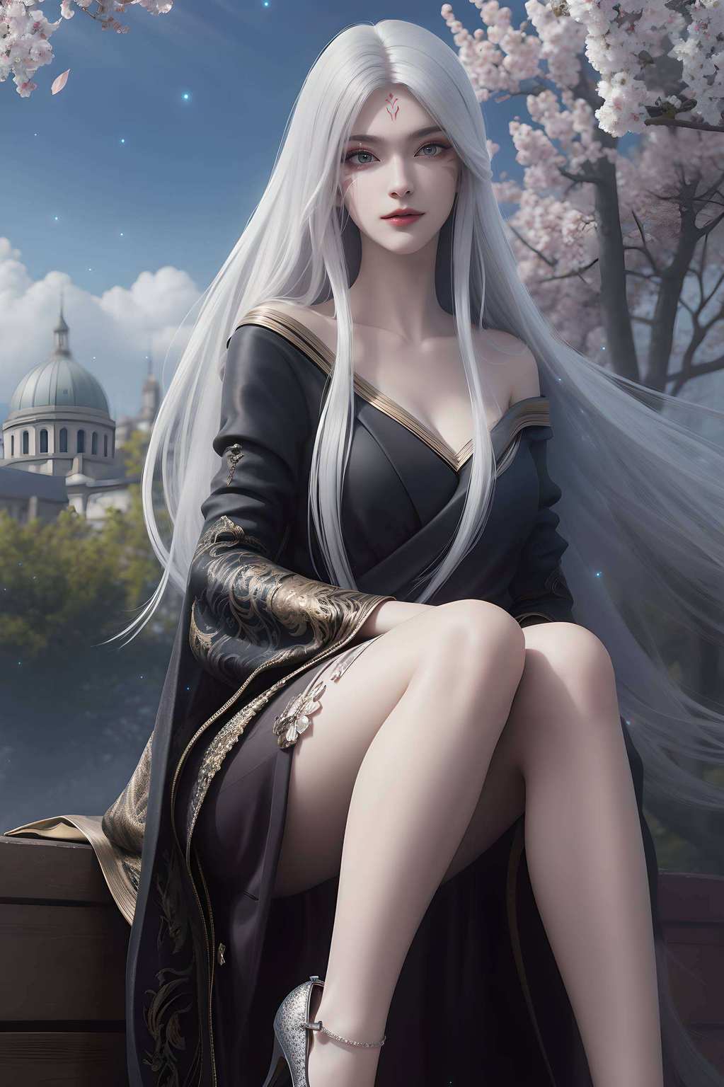 诛仙世界绮丽间,国漫美女翩翩舞动漫女神画中闲,玄幻风华熠熠生